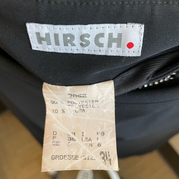 Vintage Knee length black Pencil Skirt with slim bling belt- womens Size XS - Picture 3 of 3